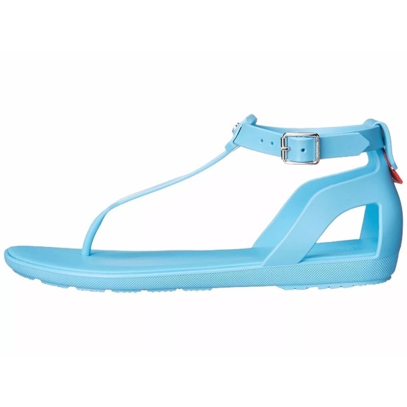 sky blue flip flops